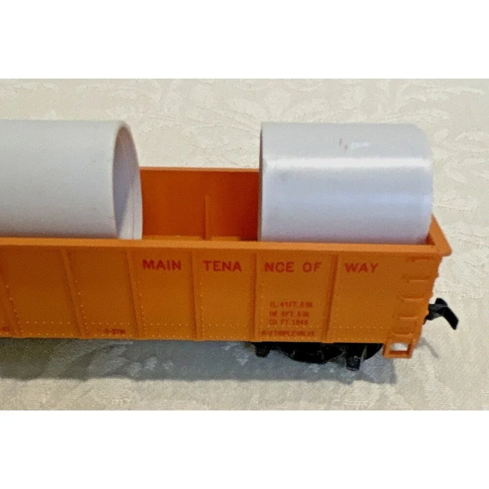 Vintage Tyco HO Scale Union Pacific MOW Gondola Car w/ Pipe Load UP X159